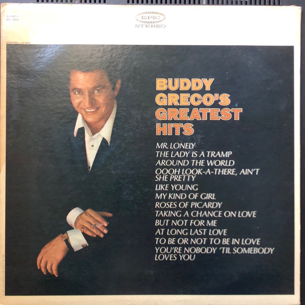 Buddy Greco Greatest Hits Vinyl Lp '63